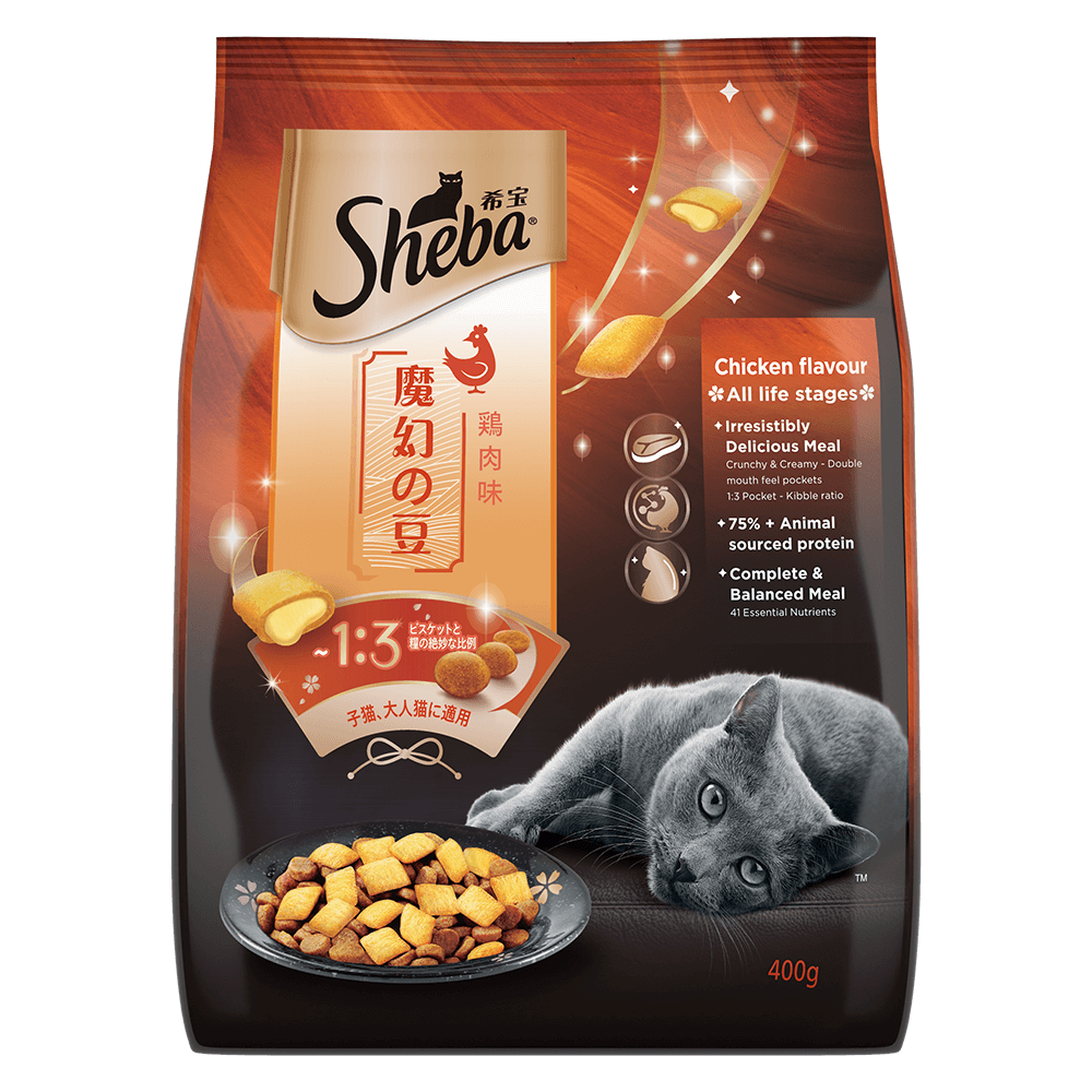 Sheba®  Chicken Flavour Dry Cat Food 400 G - 1